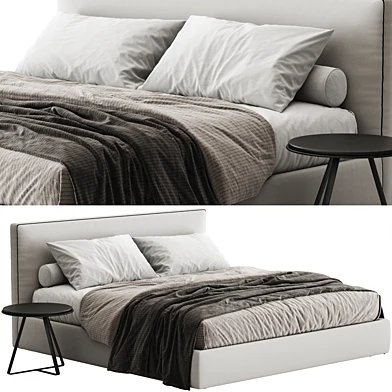 Alberta Laguna Fabric Bed