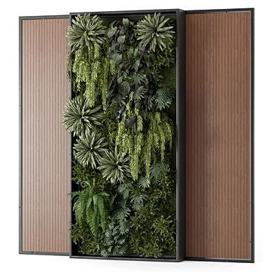 Indoor Wooden Wall Vertical Garden_Set 3483