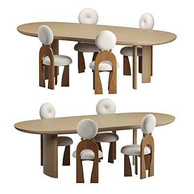 Earring Chair and Dining Table Lindner