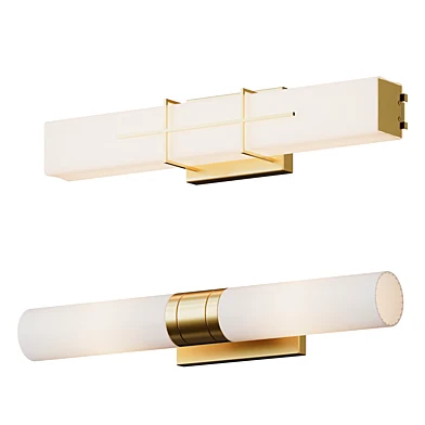 Cydney Vanity Light And Malika Opal Glass Bath Sconce