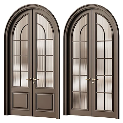 Classic entrance door - door 283 - glass door - Arched door