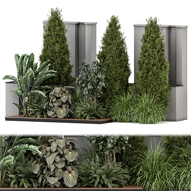 Landscape Garden Plants Bush Tree_Set 3573