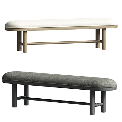 Marin Rounded Wood Bench