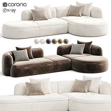 Royalty 2.0 Sofa 1\4 By Luzaro