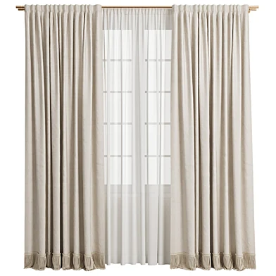 Curtain 114/ Шторы с бахромой