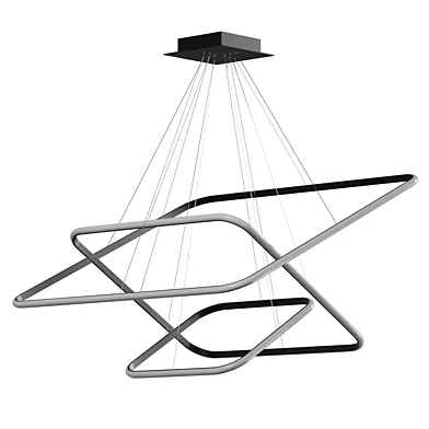 Pendelleuchte Led Quadrat No3 schwarz