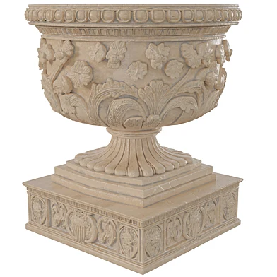 Ancient Old Big Sculpted Pot