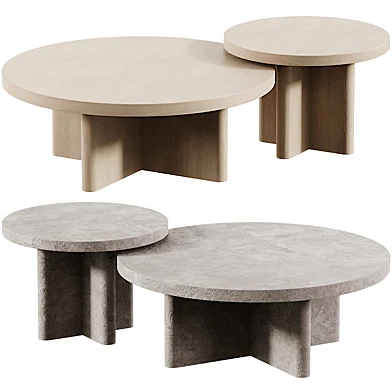 Cayman Round Wooden Coffee Table