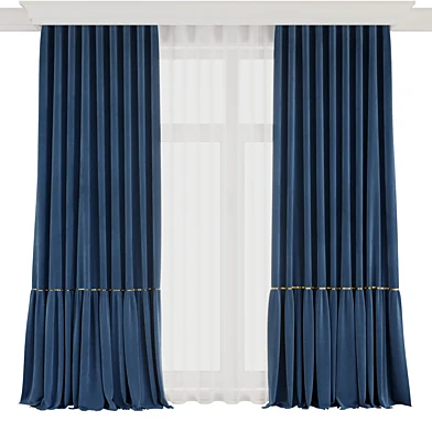 Blue curtain with Tulle 78 HBH corona