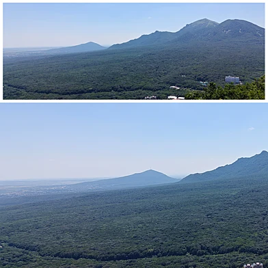 Panoramic View on The Mountains