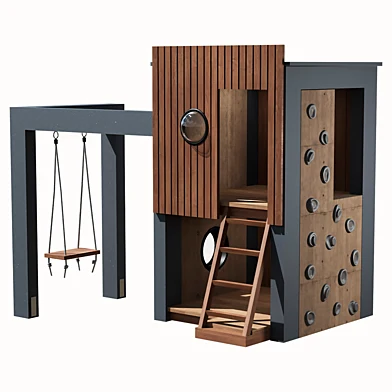 Wooden kids playground