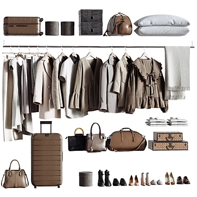 Clothing, shoes and accessories for wardrobe or shop 05