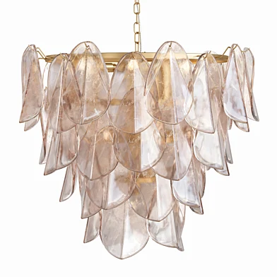 Magnolia Smoke White Glass Chandelier Anthropologie