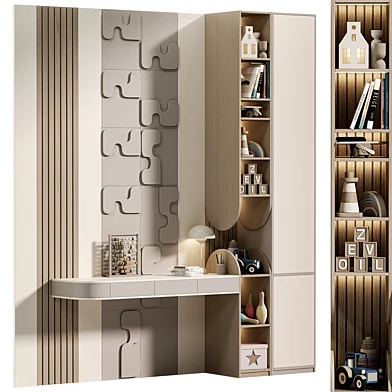 Childrens Wardrobe in a modern style 05
