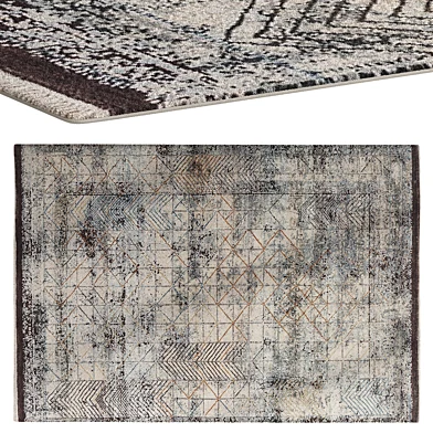 Liquorice hand knotted Rug