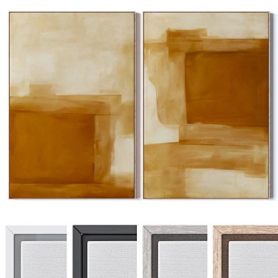 Set of large wall paintings 3579