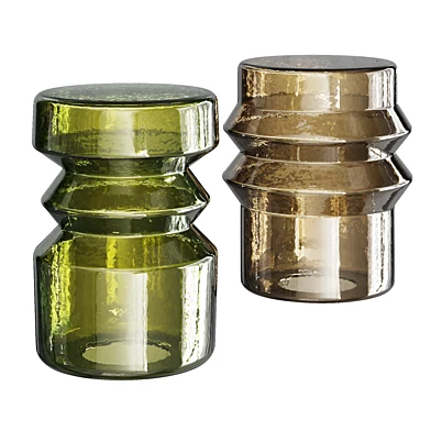 Miniforms Milo Round Murano Glass Colored Central Coffee Table
