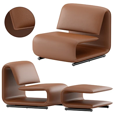 Desalto Clip Leather armchair