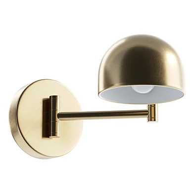 Sherman Metal Swing Arm Dome Sconce