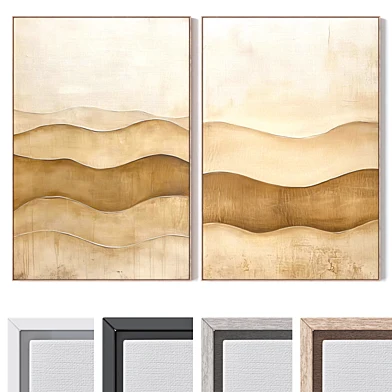 Set of large wall paintings 3587