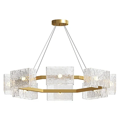 Ripple Glass Round Chandelier