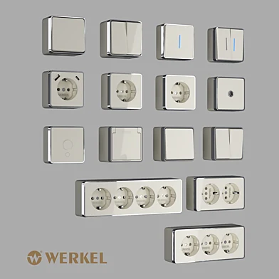 ОМ Накладные розетки и выключатели Gallant Werkel (слоновая кость)