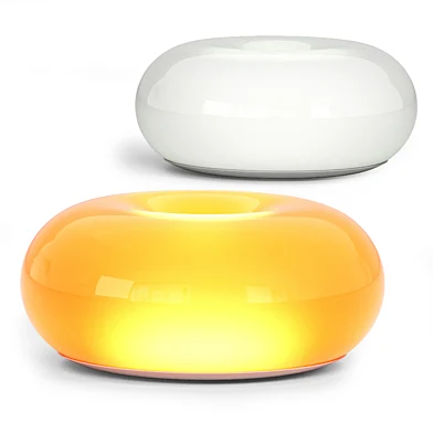 Touch sensitive donut table lamp