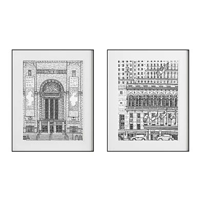 Painting set Facades 003