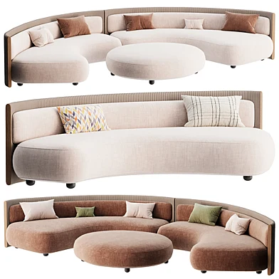 Minotti Bezier Cord Outdoor Sofa 2