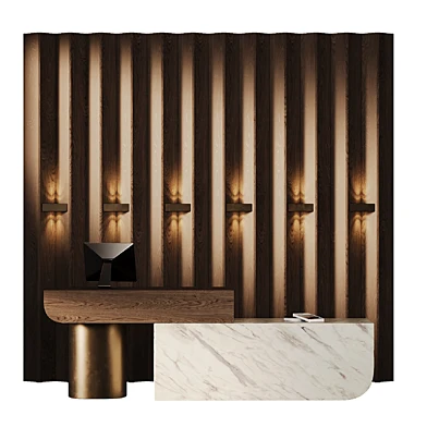 Wood Marble Reception