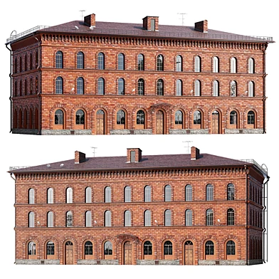 Историческое здание из красного кирпича