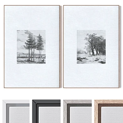 Set of large wall paintings 3603