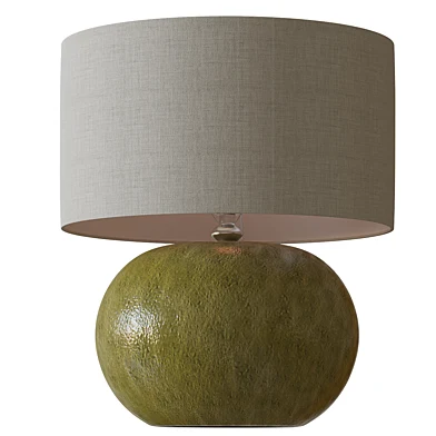 Olive Green Glazed Table Lamp