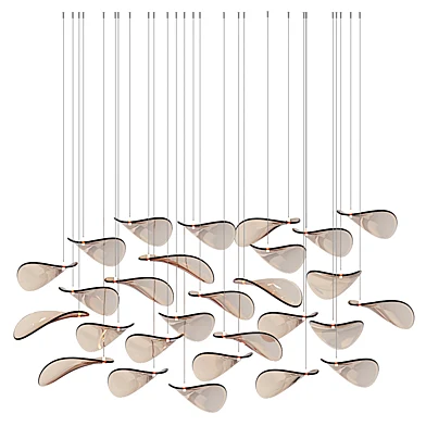 Wave Floating Leaf Chandelier