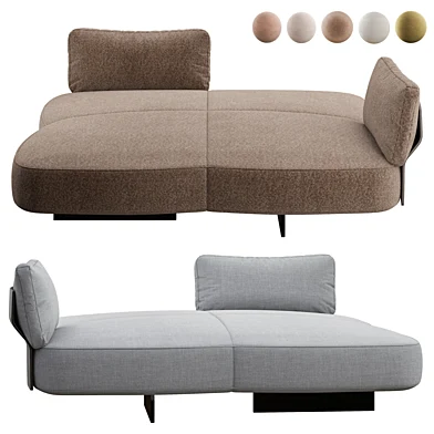 Minotti Saki Chaise lounge