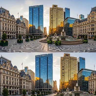 Modern Meets History Panorama