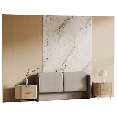 Headboard wood 3d wall panel 18