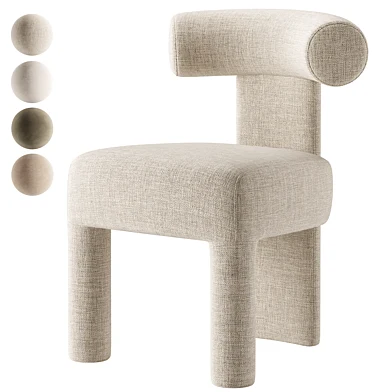 Wisteria Stone White Fabric Dining Chair