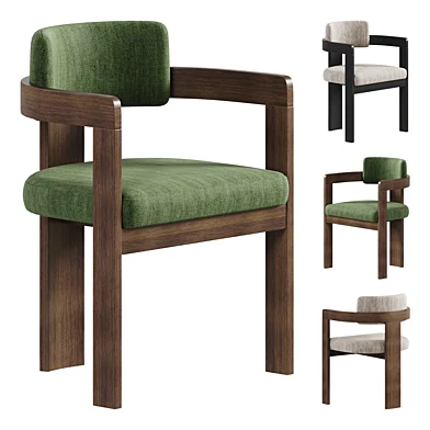 176 Theodore Chair Textile Olive Divan By