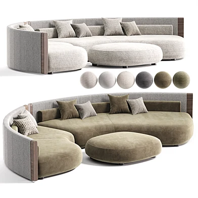 Minotti Bezier Cord Outdoor Sofa 2