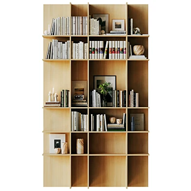 Wooden bookshelf