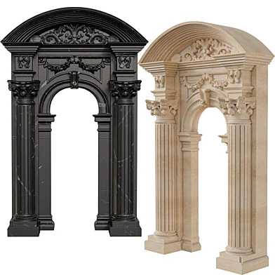 Classical Architectural Columns - Set of Arches and Decorative Pillars