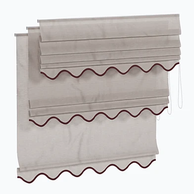 Roman blind with piping 15