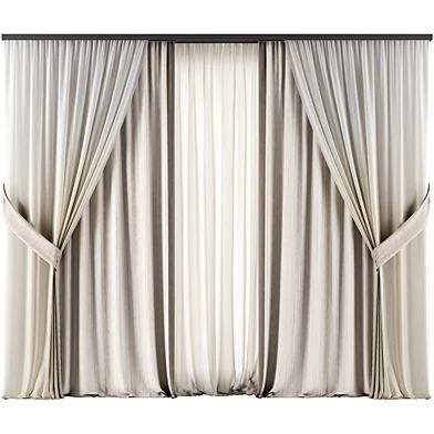 MI Silk and Cotton Curtain Set 110