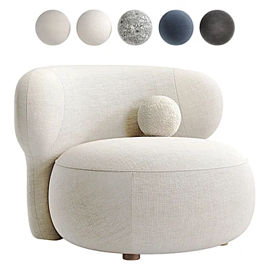 Brayden Stone Cream Woven Fabric Occasional Chair