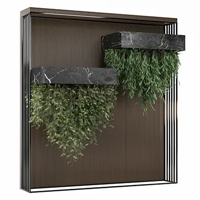 indoor hanging plants in metal shelf 2395