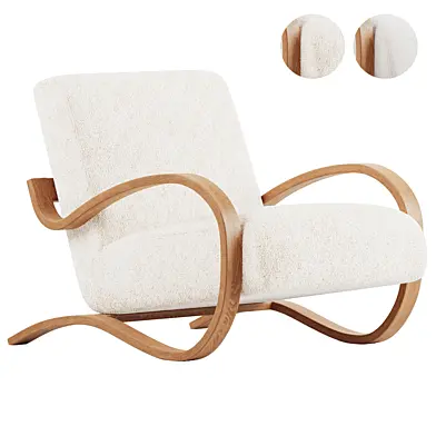 Herbin Linen Sherpa Lounge Chair