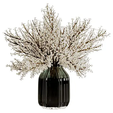 Bouquet of Flowers Branches in Vase 66
