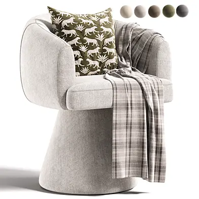 Leona Stone White  Armchair By Koaka Living