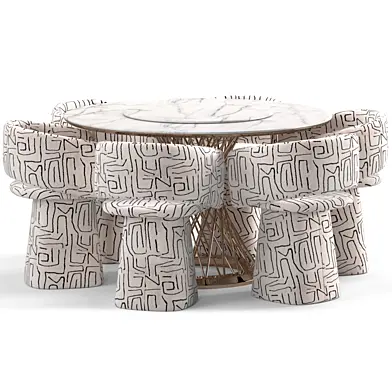 Bel TF chair and Table ronde moderne